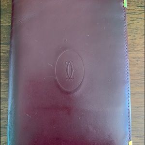 Cartier wallet with 6 credit card/bills holder.